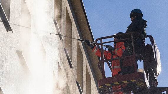 Zielona Góra czyszczenie budynków elewacji