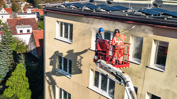 czyszczenie budynku pod ciśnieniem