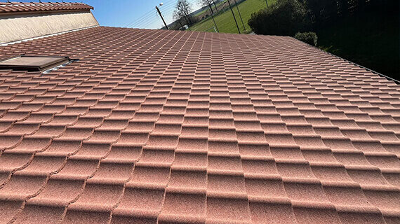 Efekt czyszczenia dachu Efekt czyszczenia dachu