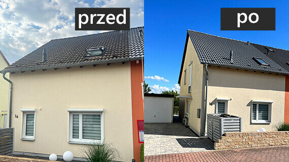 efekty malowania dachówki