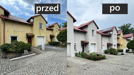Malowanie i czyszczenie elewacji efekty przed po