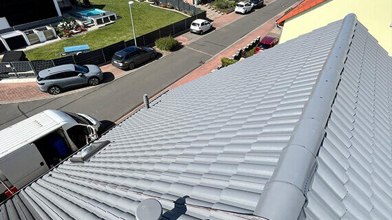 dach pomalowany efekt