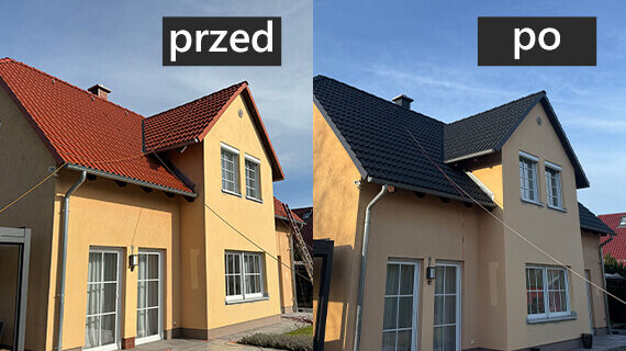 renowacja dachów przed i po