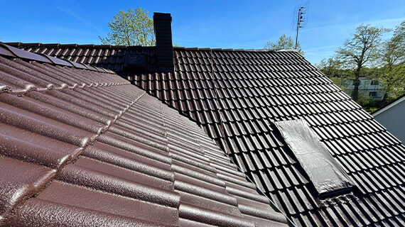 odświeżenie dachu malowanie dachówki