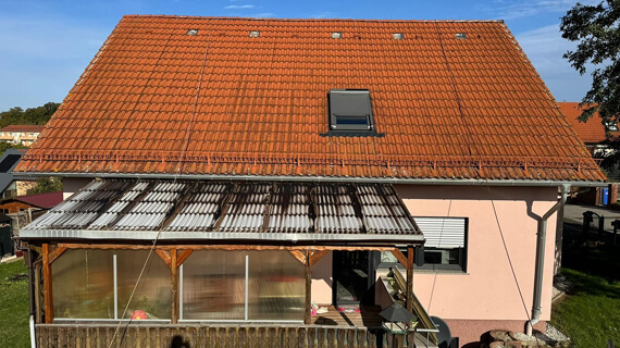 Dach przed myciem dach przed myciem