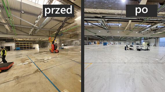 kompleksowe czyszczenie hali