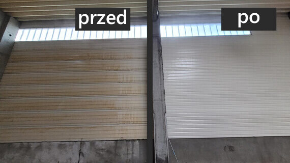 mycie hali w Zittau - efekty