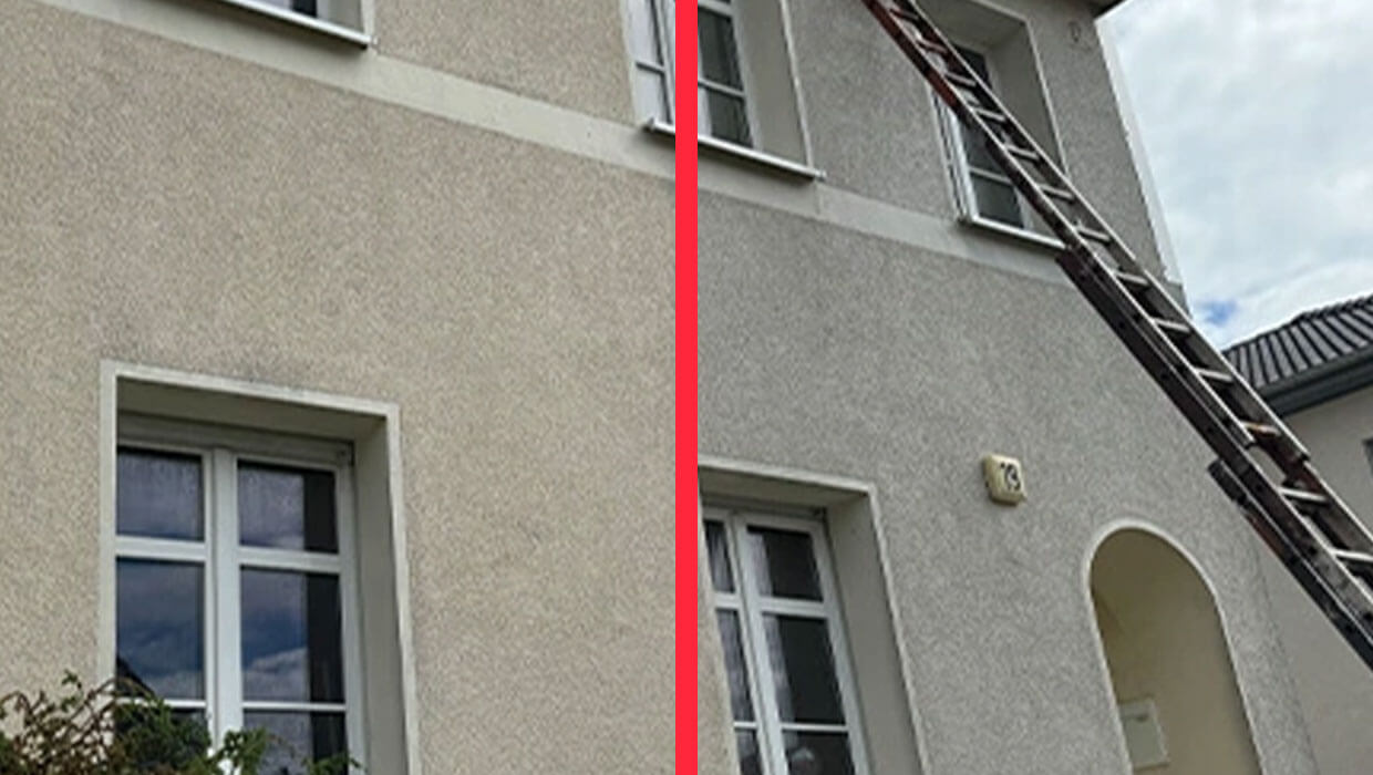 czyszczenie elewacji bloku mieszkalnego Berlin