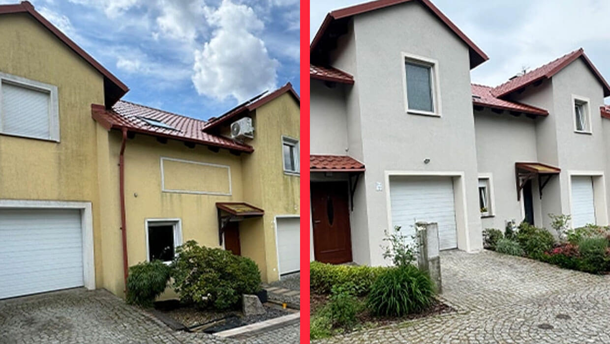 malowanie elewacji domów szeregowych Zielona Góra