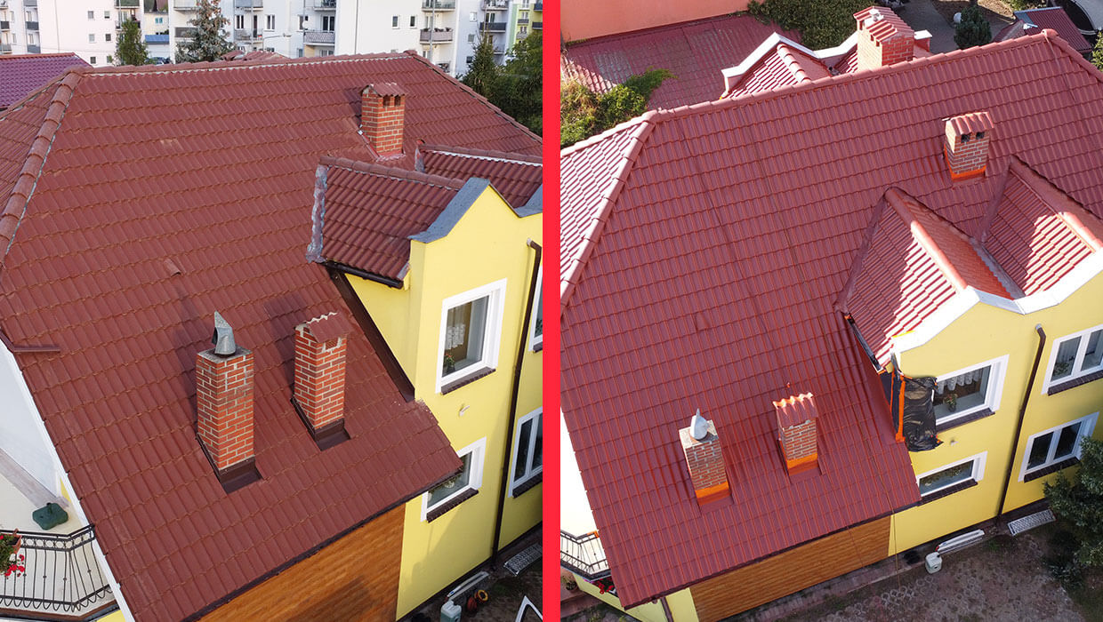 Czyszczenie i malowanie dachu - Słubice