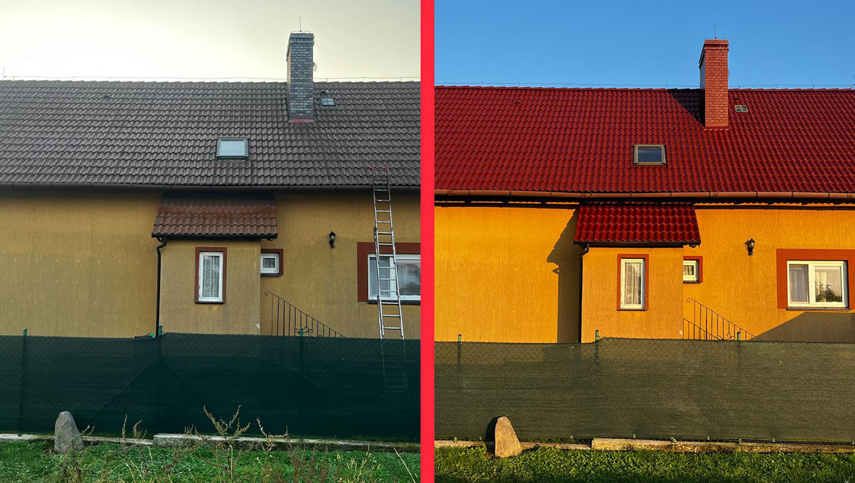 Czyszczenie i malowanie dachu - Wierzchowice