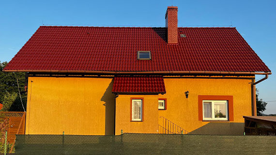 Dach po malowaniu - Wierzchowice