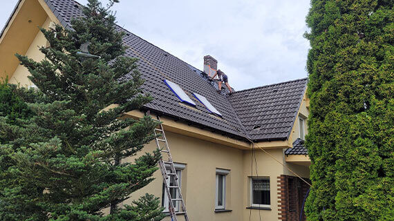 Kunice malowanie dachu