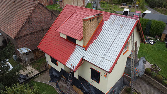 Malowanie dachu - Wojcieszowice