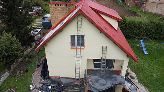 Malowanie dachu i elewacji - Wojcieszowice