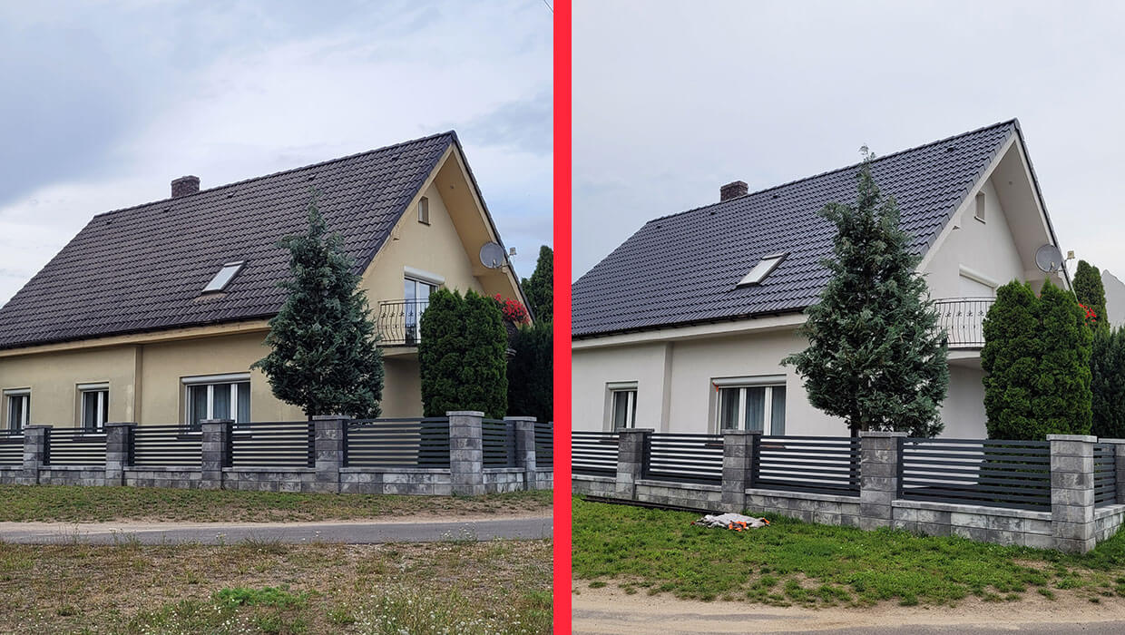 Mycie i malowanie dachu i elewacji - Kunice