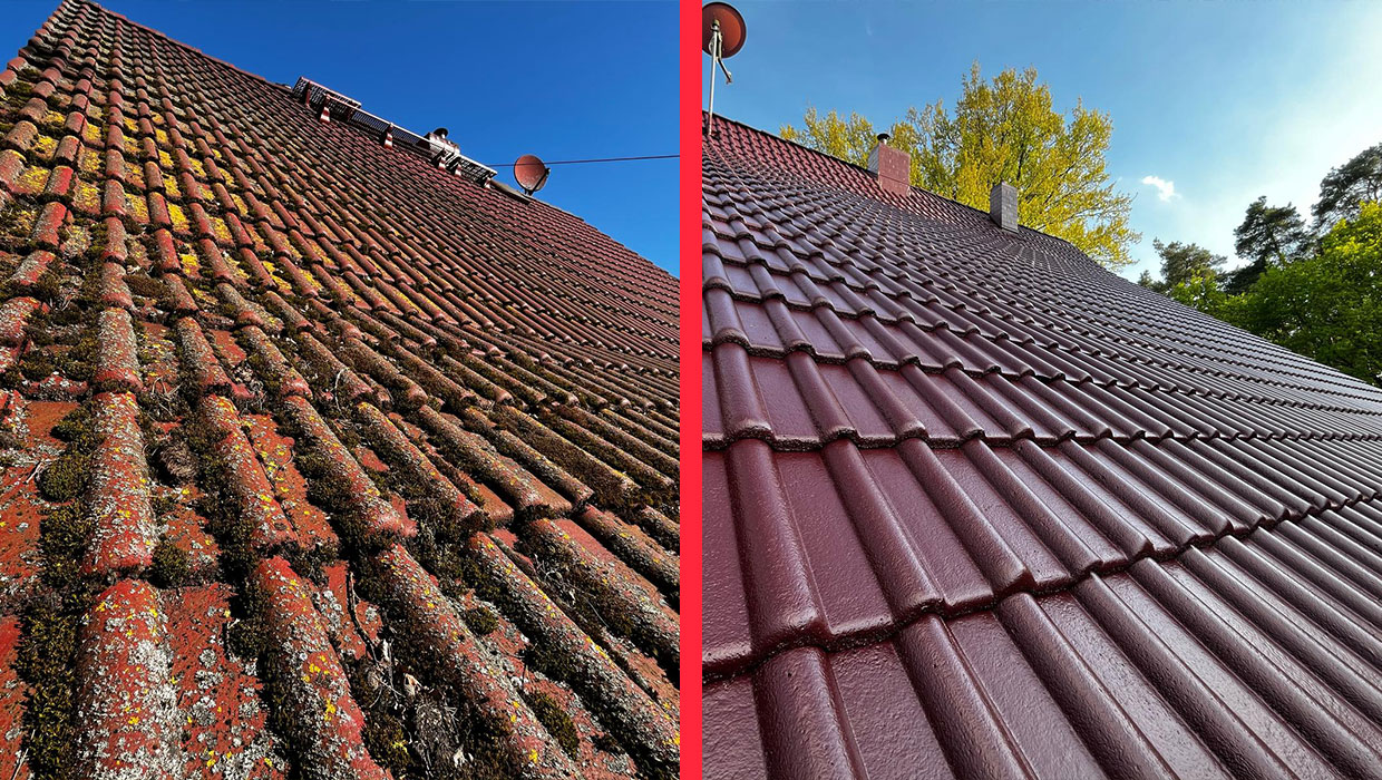 Mycie i malowanie dachu w Nennhausen