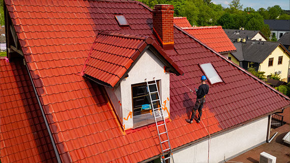 Malowanie dachu w Zielonej Górze