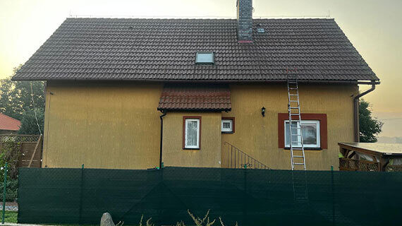 Pierwotny dach przed myciem - Wierzchowice