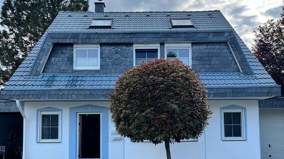 Pulheim - czyszczenie dachu przed po