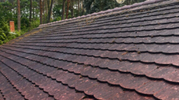 Fichtenwalde Przed myciem i impregnacją dachu Fichtenwalde Przed myciem i impregnacją dachu