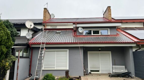 Stan po pomalowaniu dachu - Zielona Góra Mycie dachu przed i po - Zielona Góra