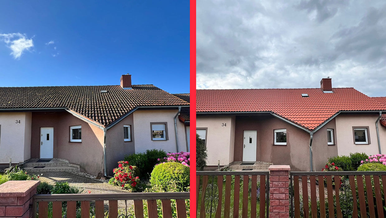 mycie dachu i kostki brukowej w gubinie