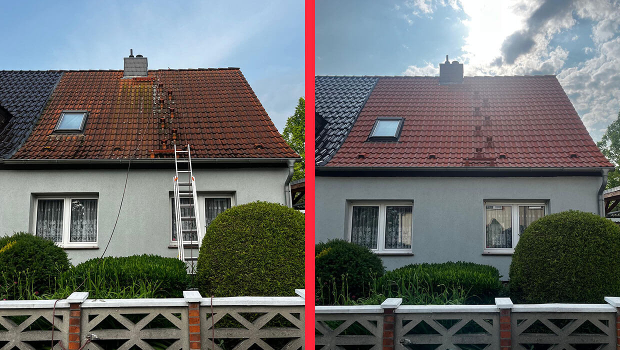 Mycie i impregnacja dachu w Schraplau