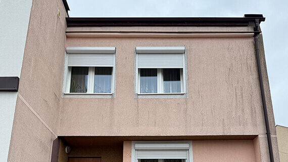 Mycie elewacji przed i po - Krosno Odrzańśkie