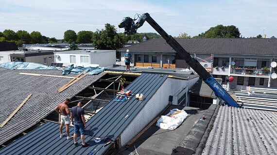 Wymiana pokrycia dachowego w Übach-Palenberg