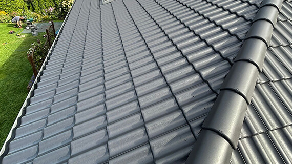 Dach po czyszczeniu i dwukrotnym malowaniu - realizacja w Magdeburgu Dach po czyszczeniu i dwukrotnym malowaniu - realizacja w Magdeburgu