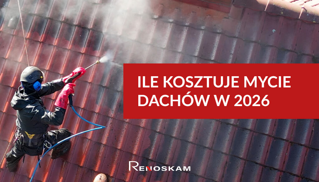 Ile kosztuje mycie dachu w 2026? Cena za m2