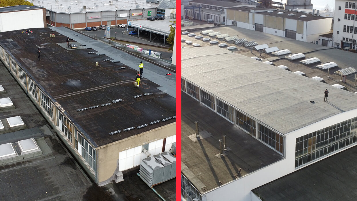 Remont dachu hali produkcyjnej w Bremie