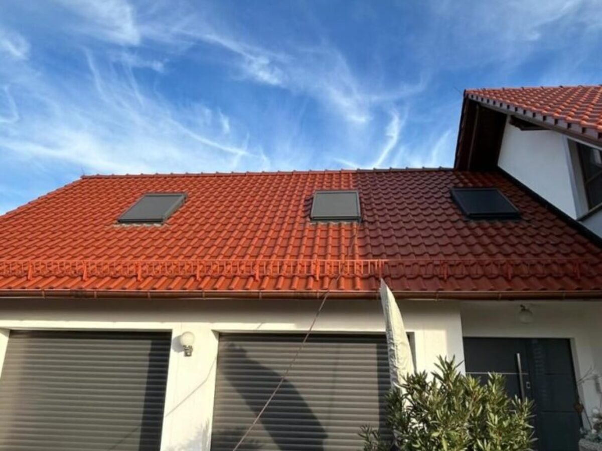 Efekt po czyszczeniu dachu w Radibor 2 mycie dachu w Radibor