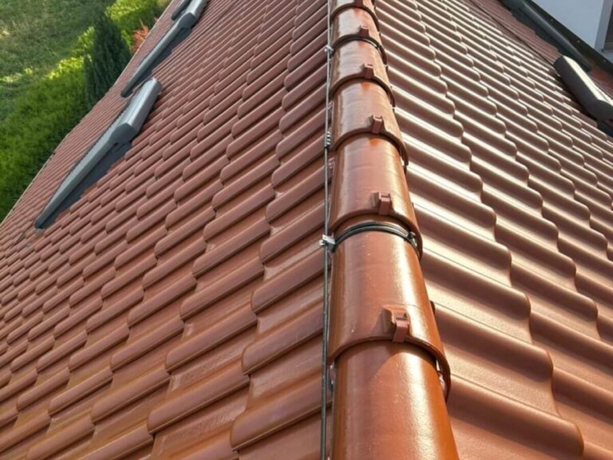 Efekt po czyszczeniu dachu w Radibor Efekt po czyszczeniu dachu w Radibor