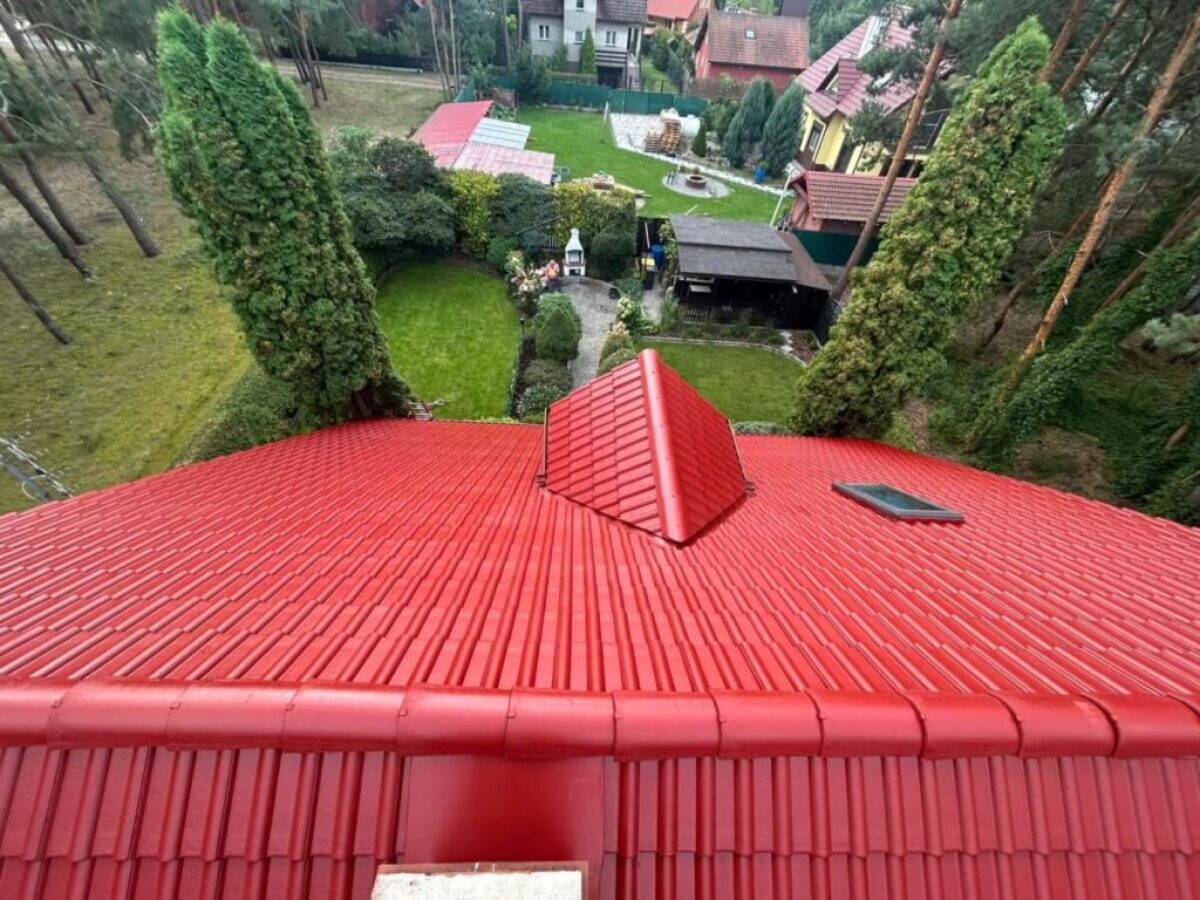 Efekt po malowaniu dachu w Jeziorna koło Nowej Soli 4 Efekt po malowaniu dachu w Jeziorna koło Nowej Soli