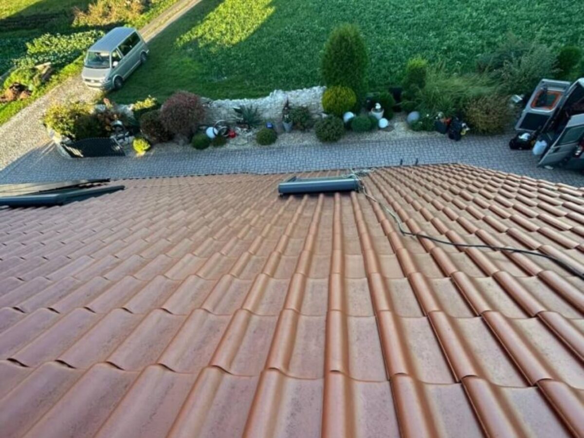 Stan przed czyszczeniem dachu - Radibor Stan przed czyszczeniem dachu - Radibor