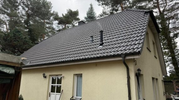 Czysty dach wolny od igliwia