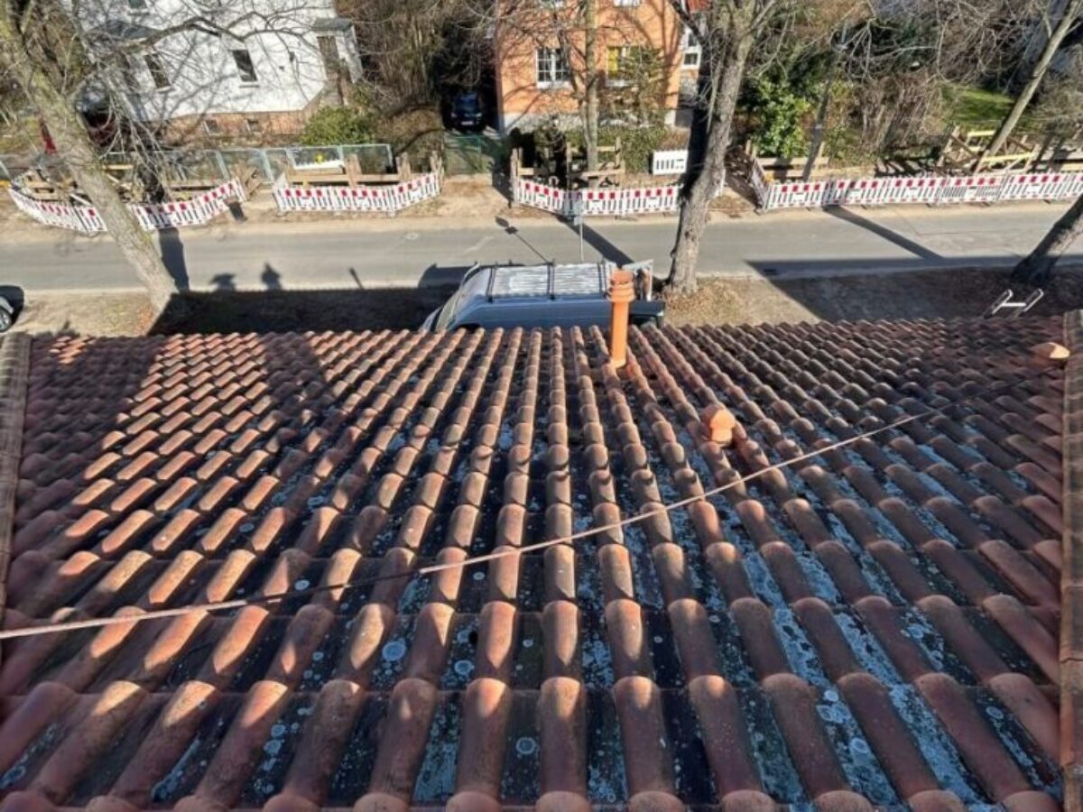 Przed czyszczeniem i impregnacją dachu Berlin 4 Przed czyszczeniem i impregnacją dachu - Berlin