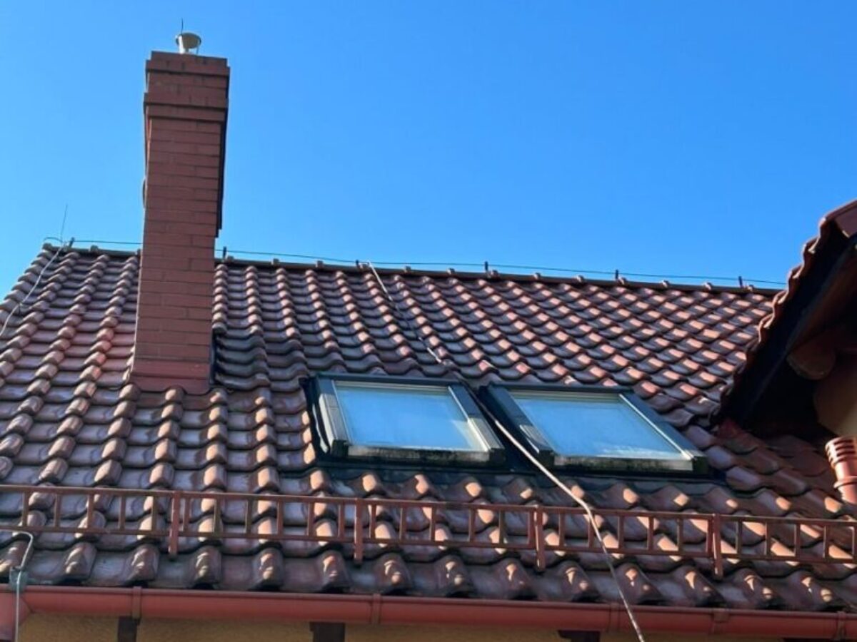 Przed myciem dachu - Krosno Odrzańskie